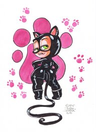 Katia Even - Catwoman par Even - Illustration originale