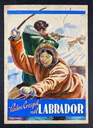 Rino Albertarelli - Couverture "Padre Grespel nel Labrador" - Planche originale