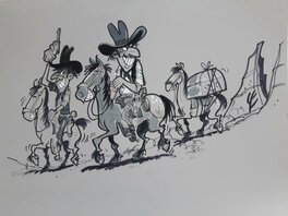 Eddy Ryssack - Western 3/3 - Illustration originale