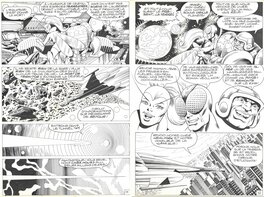 Jean-Yves Mitton - Mitton, Mikros#5, éternel retour, diptyque des planches n°11 et 12, Mustang#58, 1980. - Comic Strip