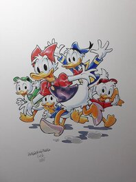 Alessandro Gottardo - Daisy, Donald et compagnie - Illustration originale