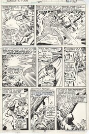 John Buscema - Fantastic Four - Mister Fantastic, Invisible Girl, Human Torch, Iron Man & Quasimodo - Original Illustration