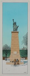 André Juillard - Tour Eiffel - Illustration originale