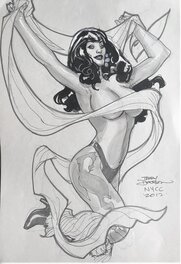 Terry Dodson - Wildc.a.t.s - Sexy Woodoo - Illustration originale