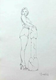 Giovanna Casotto - Marilyn sketch - Illustration originale