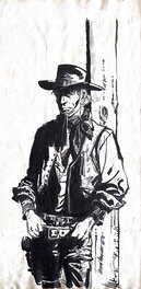 Adolfo Usero - Cowboy - Illustration originale