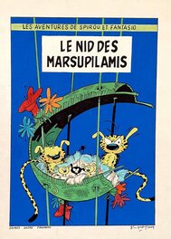 Bruno Marchand - Hommage à Franquin - Le nid des Marsupilamis - Illustration originale