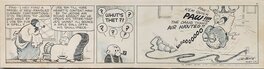 Billy DeBeck - BARNEY GOOGLE - un strip de 1935 - Planche originale