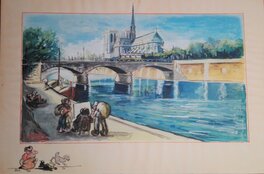 Rob-Vel - "Notre Dame de Paris" - Illustration originale
