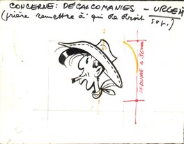 Morris - Lucky Luke, illustration décalcomanies. - Original Illustration