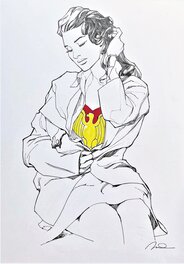 Gérald Parel - Wonder Woman - Illustration originale
