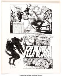 Tex Blaisdell - Werewolf Story Page Original Art (c. 1980s) - Planche originale