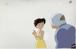 Studio Ghibli - Satsuki and Granny from Totoro cel - Original art