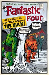 Keith Tucker - Fantastic Four - recréation de la couverture du n° 12 - Couverture originale