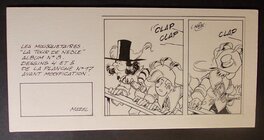 Mazel - Les Mousquetaires n° 3 « La Tour de Nesle », planche 17, cases alternatives 4 et 5, 1991. - Comic Strip