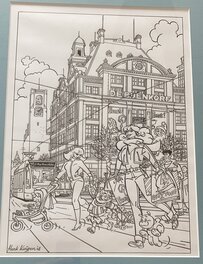 Henk Kuijpers - Franka in Amsterdam - Illustration originale