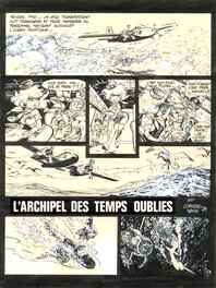 Didier Conrad - L'Archipel des temps oubliés (parodie de Natacha) - Planche 1 - Comic Strip