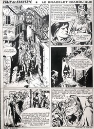 Comic Strip - Yvain de Kanhéric, planche originale.