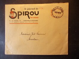 Rob-Vel - 08 / Année 1946 / Courrier adressé par le Journal de Spirou. - Original art