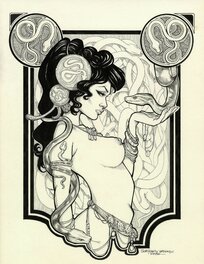 Sorgone et Arhkage - Femme aux serpents - Original Illustration