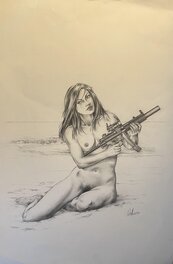 André Osi - Janie's got a gun - Illustration originale