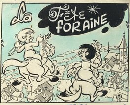 Claude Marin - La fête foraine - Illustration originale