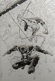 Declan Shalvey - Declan Shalvey - Spider-Man & Agent Venom pinup - Illustration originale