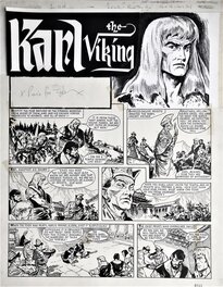 Edmund Drury - Karl (Erik) le Viking - The fallen meteorite - planche de titre - Planche originale