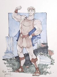 Philippe Briones - Hercule (Disney) - Illustration originale