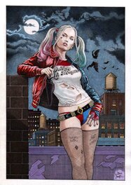 Joe Pimentel - Harley Quinn - Illustration originale
