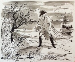 Jacques Grange - Napoléon et ses Amours - Original Illustration