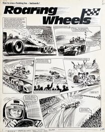 Mike White - Roaring Wheels_ACTION - Planche originale