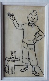 Hergé - Pub Tintin - Illustration originale