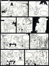 Gerard Leever - 2010 - De vloek van Bangebroek(Frankenstein, Graaf Dracula) (Page - Dutch KV) - Comic Strip