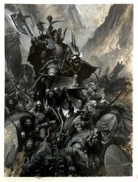 Paul Dainton - Warhammer Fantasy Games Workshop Chaos Army Book Illustration - Illustration originale