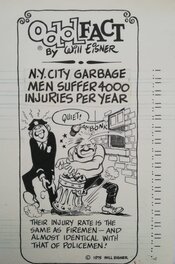 Will Eisner - Odd Fact - New York garbage - Planche originale