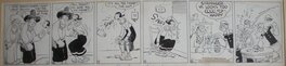 Elzie Crisler Segar - Segar, Popeye strip, 1932 - Planche originale