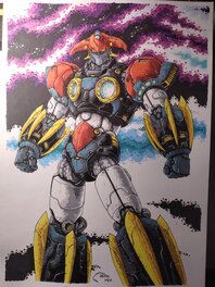 Ugo Verdi - Robot de l'espace/Mazinger/Goldorak/Manga/grendizer - Illustration originale