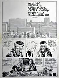 Carlos Giménez - « AMOR , AMOR !!  » –  » Un Jour , quelque Part , Un Rendez-Vous… « – Page Titre – Carlos Gimenez - Comic Strip
