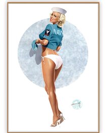 Gennadiy Koufay - "Marilyn-Sailor" Marilyn Monroe - Illustration originale
