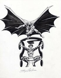 Neal Adams - Batman vs. the Riddler -Neal Adams - DC Comics - Illustration originale