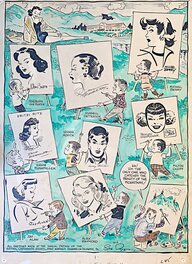 Milton Caniff - National CARTOONISTS SOCIETY 9 ARTIST JAM PAGE 19 - Planche originale