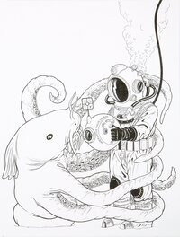 Tim Lane - Underwater - Illustration originale