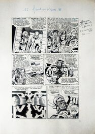 Jack Kirby - Planche de montage - Une aventure des Fantastiques - La saga du Surfer d'Argent - p. 26 - LUG 1973 - Œuvre originale