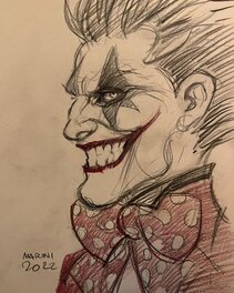 Enrico Marini - The Joker, version Buste. - Illustration originale