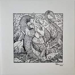 David Petersen - Petersen David - Snake Killer - Illustration originale