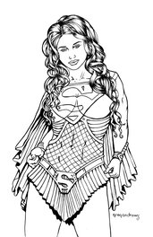 Greg Andrews - "Supergirl" - Illustration originale