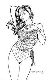 Greg Andrews - "Wonder" - Wonder Woman - Illustration originale