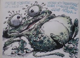 André Franquin - Monster illustration - Illustration originale