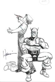 Howard Chaykin - Captain America - Illustration originale